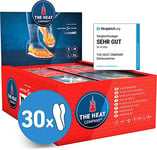 THE HEAT COMPANY Insole Foot Warmers - 30 Pairs - EXTRA WARM - 8 Hours of Warmth - Instant Heat - Air Activated - Purely Natural - Medium Size: 7.5-9