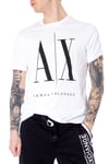 Armani Exchange Mens T-Shirt In White Cotton - Size X-Large