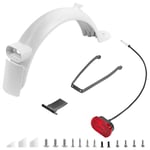 Tlily - Pour M365 1S MI3 Scooter éLectrique -Boue ArrièRe Ensemble Support Feu ArrièRe Accessoires, Blanc