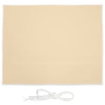 Relaxdays - Voile d'ombrage rectangle, résistant uv, imperméable, toile balcon, camping, terrasse, beige, 3 x 4 m