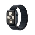 Apple Watch SE 40mm Midnight med Midnight Sport Loop