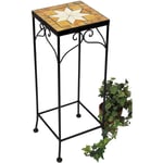 Dandibo - Tabouret à fleurs Mosaïque Angulaire 54 cm Support pour fleurs 12012 Table d'appoint Support pour plantes Table en mosaïque