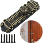 Ccykxa - Cadenas Loquet Hasp Boucle Serrure - Vintage Design Alloy Latch Retro Style avec vis et clé, à verrou rétro pour boîte bijoux en bois Tiroir