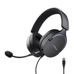 Trust GXT 490 FAYZO Casque Avec fil Arceau Jouer USB Type-A Noir - Neuf