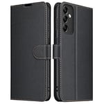 ELESNOW Coque Samsung Galaxy A14, Premium PU Portefeuille Étui [Fentes pour Cartes] [Fermeture Magnétique] [Stand Fonction] Housse en Cuir Compatible avec Samsung Galaxy A14 5G (Noir)