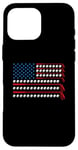 Coque pour iPhone 16 Pro Max Patriotic Golf USA Flag Clubs de golf 4 juillet Balles de golf