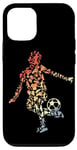 Coque pour iPhone 12/12 Pro Croquis d'un joueur de football Amoureux du football