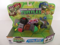 TMNT TEENAGE MUTANT NINJA TURTLES HALF SHELL HEROES PATROL BUGGY WITH RACER LEO