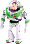 Disney Pixar - Rex-Toy Story 4 - Figurine Buzz l’ Éclair en combinaison spatiale avec casque, taille fidèle au film, très articulée pour créer des histoires palpitantes