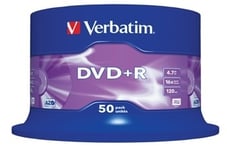 DVD+R Verbatim Spindel 16x 4,7 GB 50 st