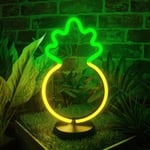 Pineapple LED Neon Table Light - tropical, kitsch, retro, party, lighting, novel