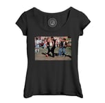 T-Shirt Femme Col Echancré John Travolta Et Olivia Newton Grease Photo De Stars Célébrités Original 2