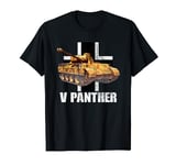 V Panther German Medium Tank WW2 Panzer Armored T-Shirt