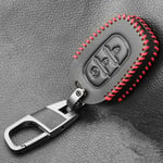 FMXKSW Housse de clé de Voiture en Cuir Smart Key Case pour Renault Clio Logan Megane 2 3 Koleos Scenic Card Key Bag 4 Button Key Shell, E   Style Noir