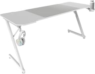 Mgdx160w Gaming Desk, Metal, Blanc, 160x60cm