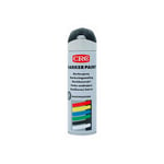 CRC - Peinture aérosol de marquage provisoire - Traceur de chantier - Noir extérieur - 650/500mL - kf siceron - 11673