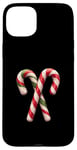 Coque pour iPhone 15 Plus Canne à sucre de Noël classique festive, motif bonbon