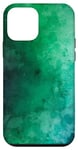 Coque pour iPhone 12 mini Dégradé de couleur vert jungle turquoise