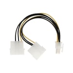 NEDIS Internal Power Cable - 2x Molex Male - PCI Express Female - 0.15 m - Various - Neuf