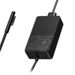 Convient pour le chargeur de tablette pour ordinateur portable Microsoft Surface Pro adaptateur secteur 36W 44W 65W