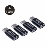 Skyee Usb C Adapter, [4 Pack] Usb C To Micro Usb Adapter Converter Support Otg C