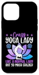 Coque pour iPhone 12 mini Une femme de yoga folle comme une femme normale mais tellement plus folle