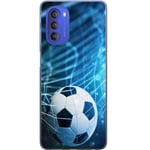 Motorola Moto G51 5G Transparent Mobilskal Fotboll