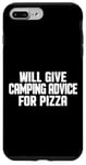 Coque pour iPhone 7 Plus/8 Plus Le camping-car amusant donnera des conseils de camping pour la pizza