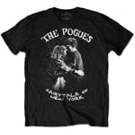 The Pogues T Shirt Fairytale of York Band Logo Official Mens Black XL