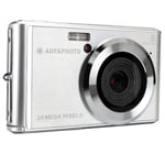 AGFA Photo Realishot DC5500 - Appareil Photo Numérique Compact, 24 MP, Ecran LCD 2,4", Zoom Digital 8X, Vidéo HD 720p, Mémoire Externe SD, Batterie Lithium - Silver