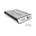 Grille-pain Plat Horizontal Turbo EasyToast. 3 Résistances en Quartz, 6 Niveaux de Puissance, Plateau Ramasse-miettes, 600W