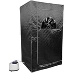 Sifree - 2.5L Cabine de Sauna Vapeur Sauna Maison Portable Mobile 1000W - 100 80 170cm (noir)