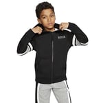 Nike Kid's Air Full-Zip Hoodie, Black/Dark Grey Heather White, M