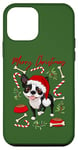 Coque pour iPhone 12 mini Adorable chiot terrier de Noël avec un chapeau de Père Noël chien maman