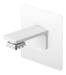 Yamazaki 5489 TOWER Film Hook Soap Holder With Magnet, white, Stainless Steel, Minimalist, 7 x 5.5 x 7 cm