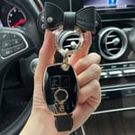 (B musta jousirengas) Jousi avaimenperä TPU auton avainkotelon kansi Mercedes Benz W204 W205 W212 GLA-R-SL luokka GLK GL SLK SLC AMG-SLK-GT-CLS-GL-GLS-SLS-SLK