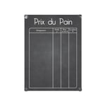 Interface Plv - Panneau 'prix du pain' format A1 avec fixation ventouses