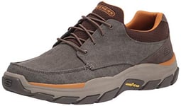 Skechers Homme Respecté-Loleto MOC Toe Bungee Lace Slip on, Marron, 42 EU