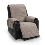 TIANSHU Housse Fauteuil Relax Imperméable, Housse pour Canapé Relax Housse Matelasse Réversible Chat Chiens Fauteuil Protection Lavable Résistant à l'usure Antidérapant(1 Place, Sable)