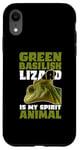 iPhone XR Green Basilisk Lizard Is My Spirit Animal Herpetologist Case