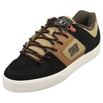 DC Shoes Pure Wnt Mens Skate Trainers in Brown Green - 7.5 UK