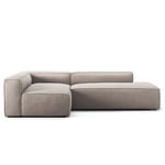 Decotique Grand Loungesofa 3-seters åpen ende Høyre, Sandshell Beige Micro Chenille