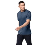 Jack Wolfskin Tech T M T-Shirt, Thunder Blue, s Homme