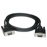 Cables To Go Câble zéro modem DB9 F/F 1 m Noir