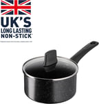 Tefal Titanium Stone Saucepan 18 cm + Lid, High-Performance Non-Stick Coating,