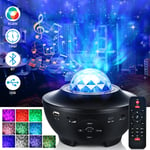 Star Projector Galaxy Night Light Projector kaukosäätimellä ja musiikkisoittimella, ääniohjauksella ja ajastimella, tähtivaloprojektori vauvan lasten aikuisten sänkyyn