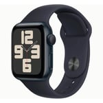 Apple Watch Se (2e Génération) 2023 Gps 40 Mm Bracelet Sport Et Aluminium Noir (Minuit) - Taille Sm