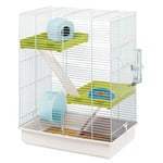Ferplast 57018411 Hamster Tris Cage à Hamster Blanc 46 x 29 x 58 cm