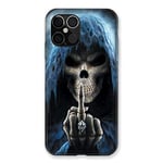 Coque pour Iphone 12 Pro Max Tete de Mort Doigt