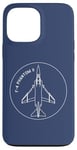 Coque pour iPhone 13 Pro Max Insigne d'avion à réaction américain F-4 Phantom II